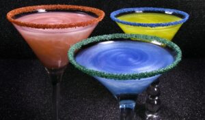 Mocktail / Cocktail drinks with Rim. Mocktail Cocktail drink machine rental from BYB Event Services