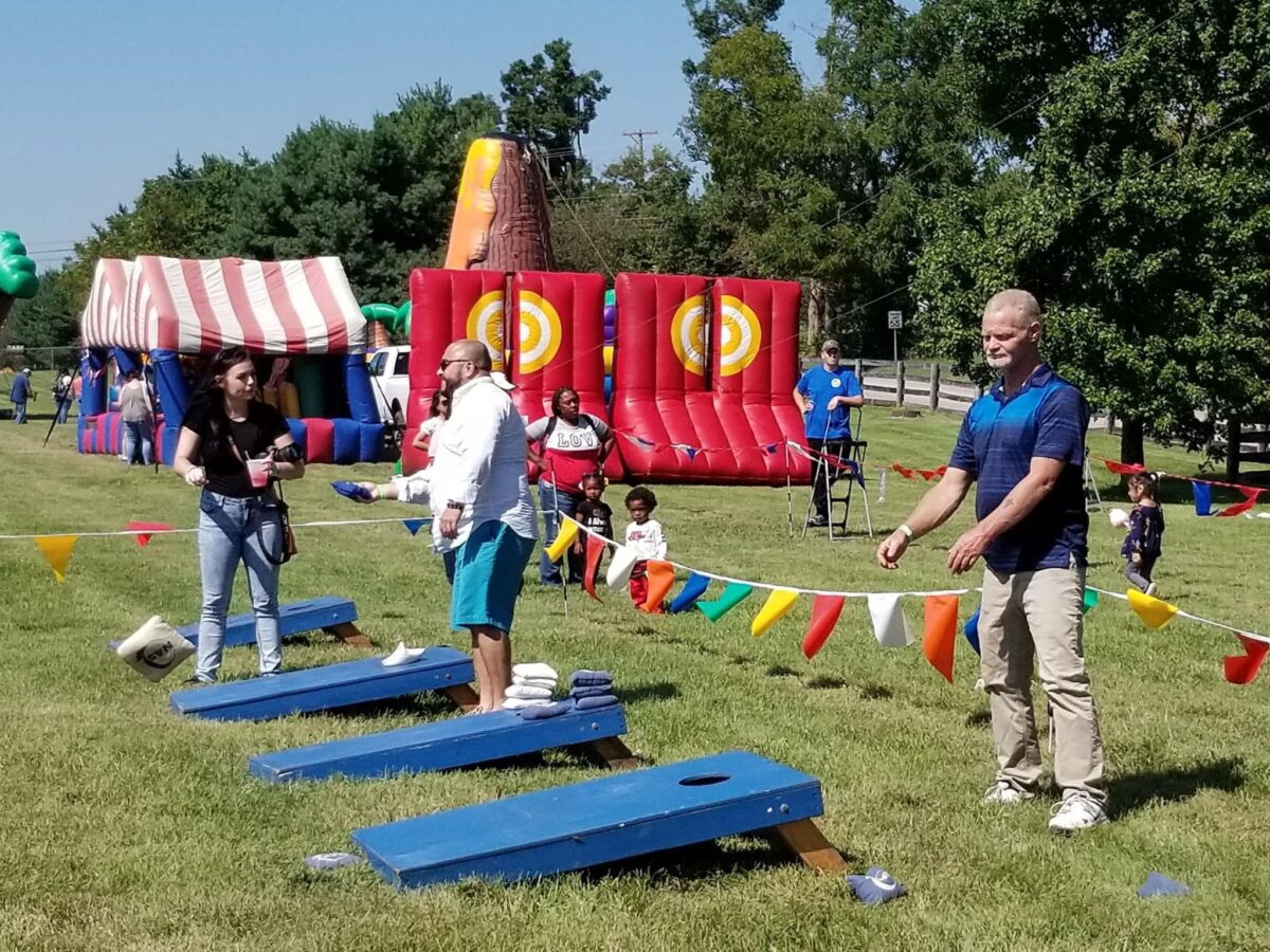 Company Picnic ideas - Corn hole game rental