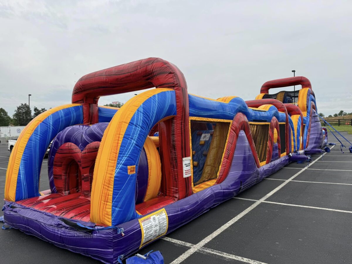 Bounce House Rentals - Jump Houses from BYB Event Services - 70 Foot Obstacle Course Bounce House